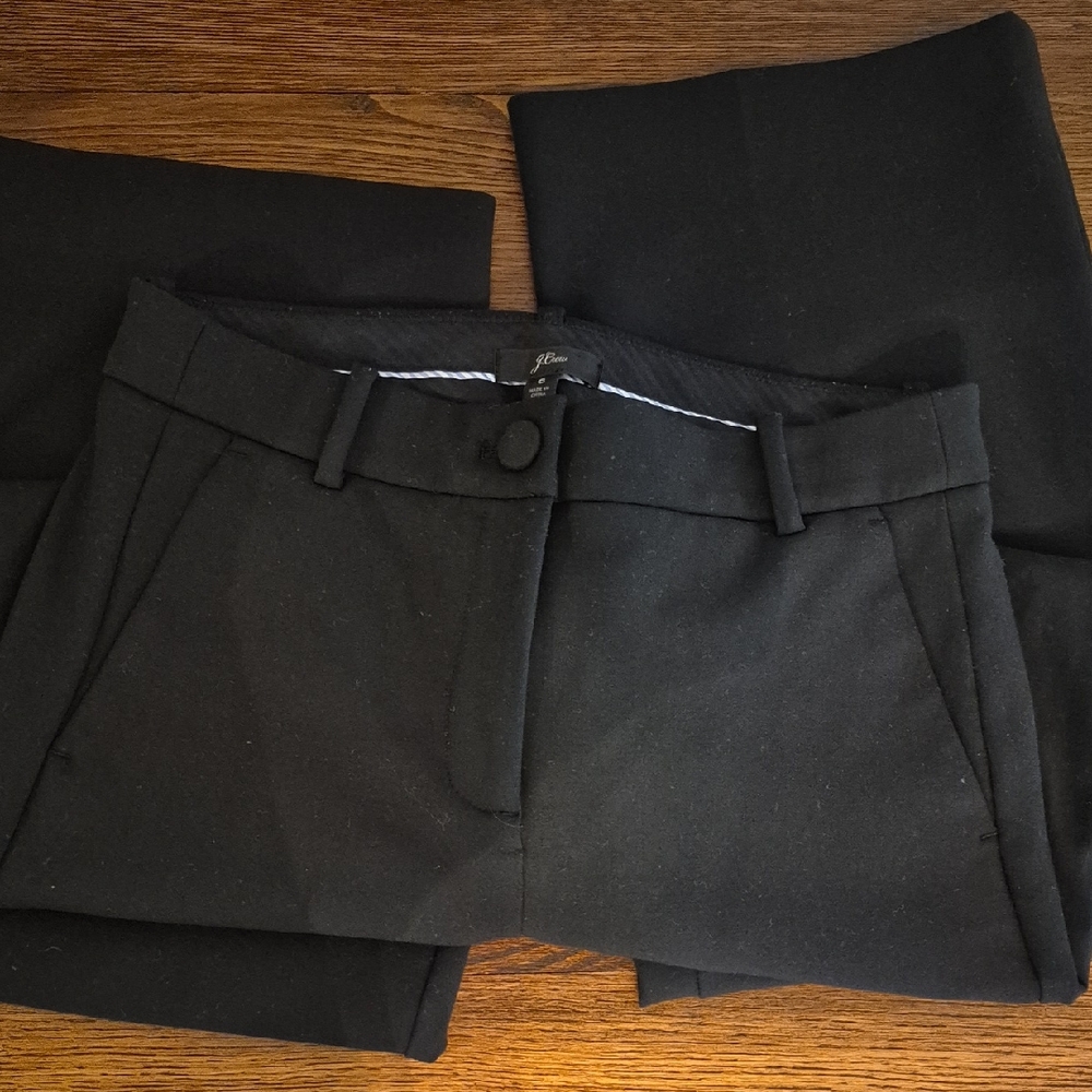 J. Crew Black Trousers